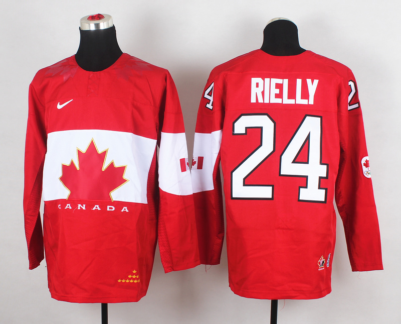 Canada 24 Rielly Red 2014 Olympics Jerseys