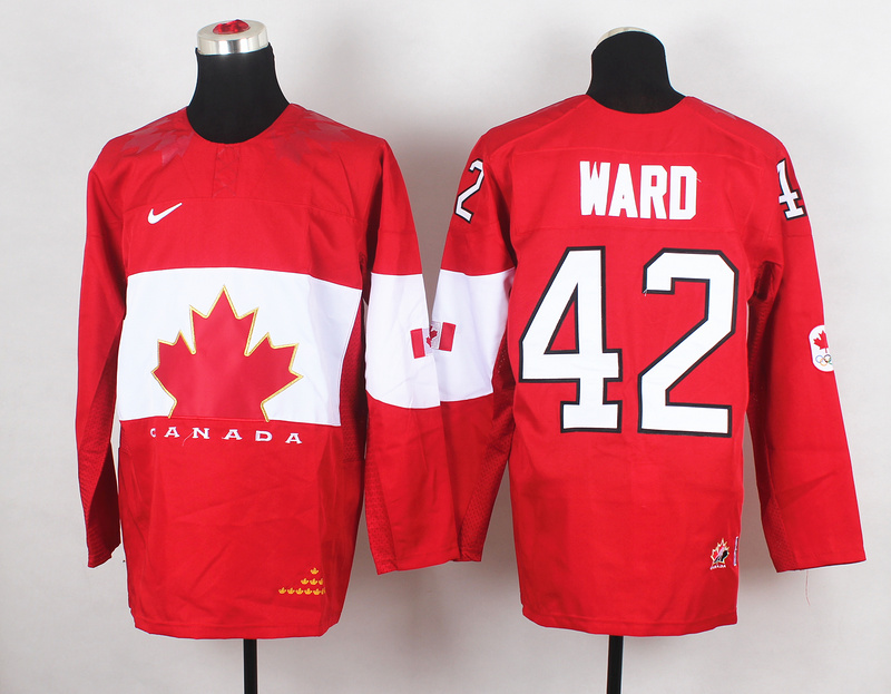 Canada 42 Ward Red 2014 Olympics Jerseys