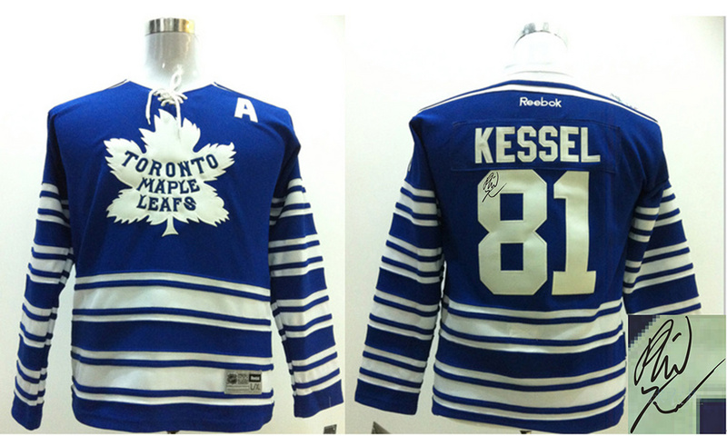 Maple Leafs 81 Kessel Blue Signature Edition Youth Jerseys