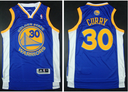 Warriors 30 Curry Blue AAA Jerseys