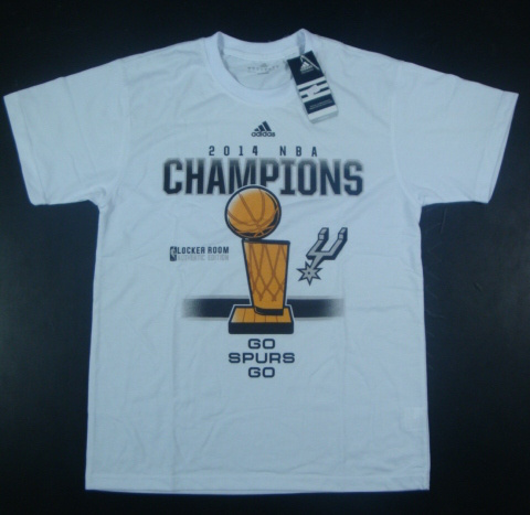 Spurs 2014 NBA Champions White Locker Room T-Shirts