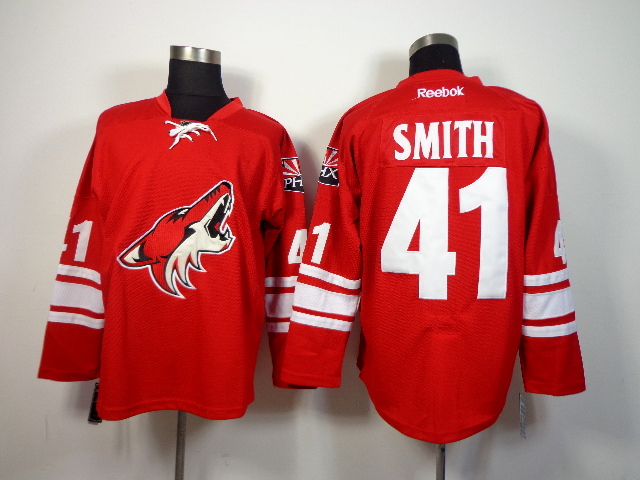 Coyotes 41 Smith Red New Jerseys