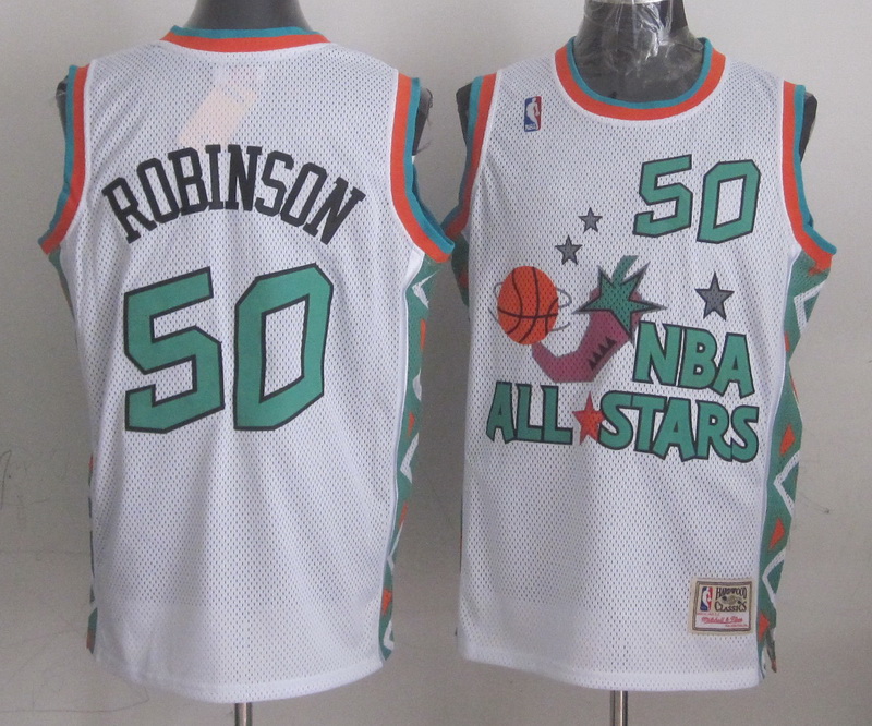 1996 All Star 50 Robinson White Jerseys