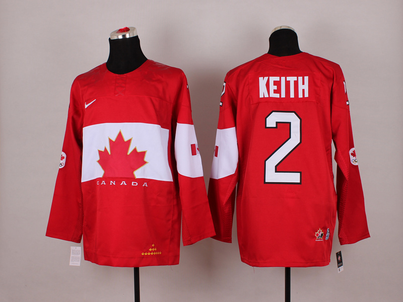 Canada 2 Keith Red 2014 Olympics Jerseys