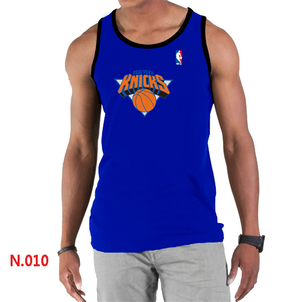 New York Knicks Big & Tall Primary Logo Men Blue Tank Top