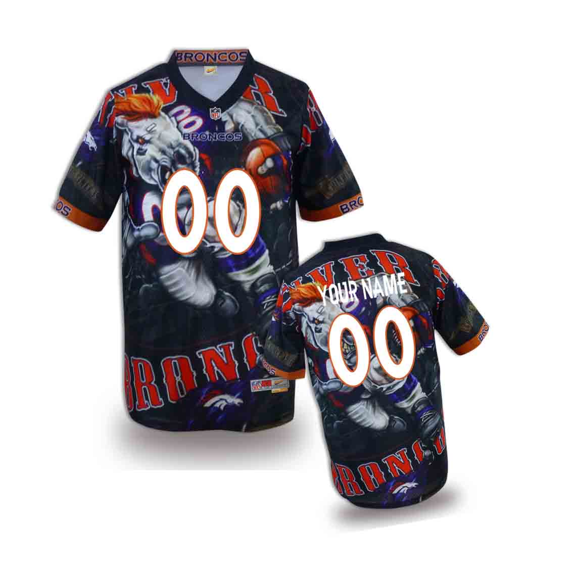 Nike Broncos Customized Fashion Stitched Youth Jerseys01