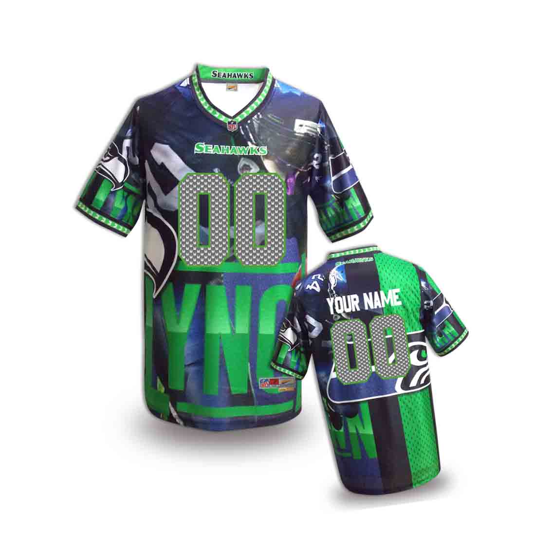 Nike Seahawks Customized Fashion Stitched Youth Jerseys13