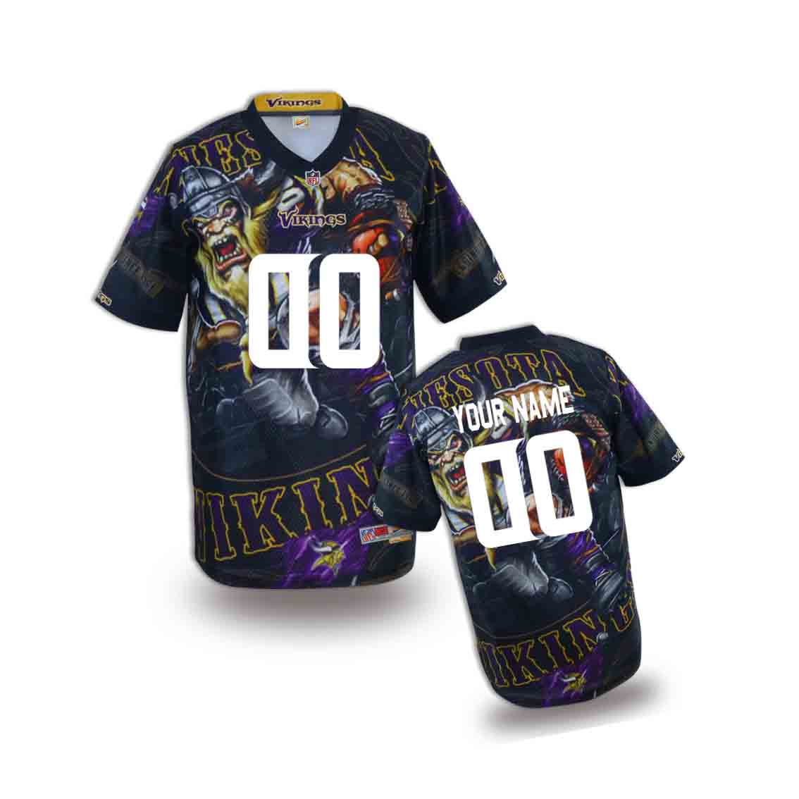 Nike Vikings Customized Fashion Stitched Youth Jerseys02