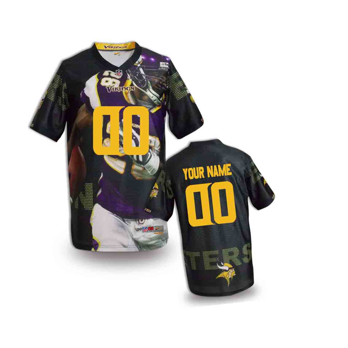 Nike Vikings Customized Fashion Stitched Youth Jerseys05