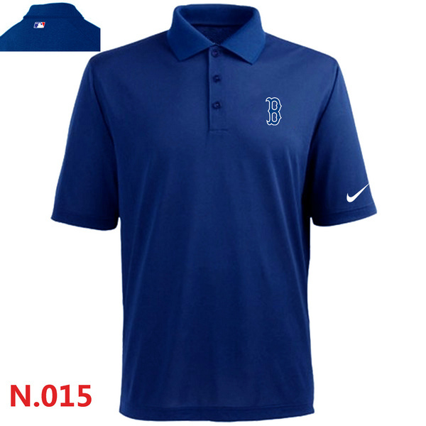 Nike Red Sox Blue Polo Shirt