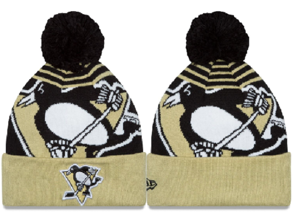 Penguins Team Logo Fashion Knit Hat XDF