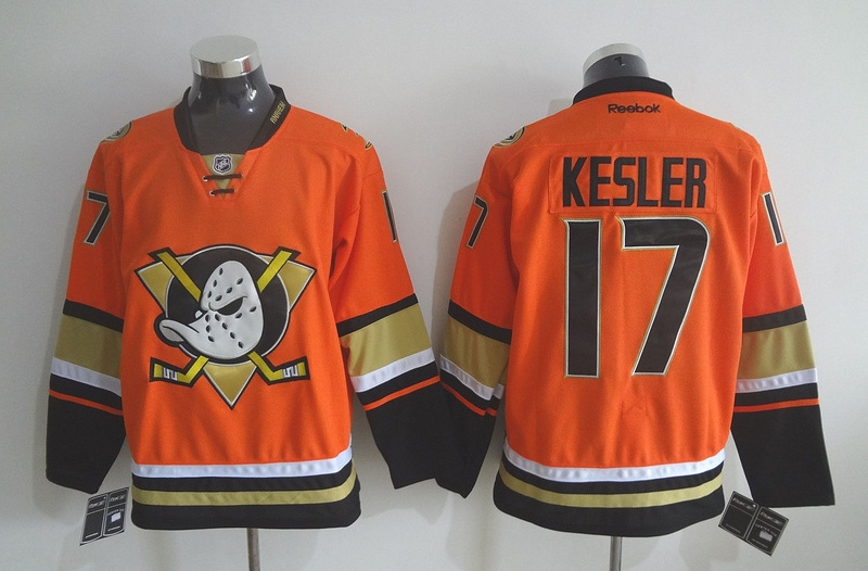 Ducks 17 Ryan Kesler Orange Reebok Jersey