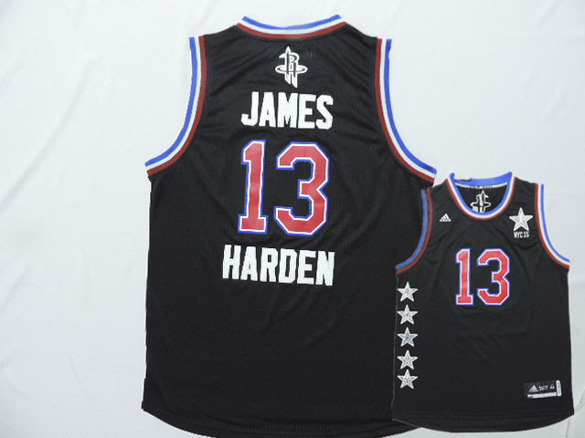 2015 NBA All Star NYC Western Conference 13 James Harden Black Jerseys