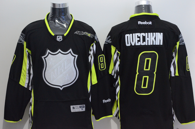 Capitals 8 Ovechkin Black 2015 All Star Jersey