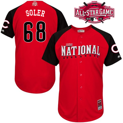 National League Cubs 68 Soler Red 2015 All Star Jersey