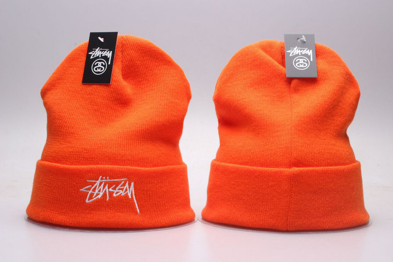 Stussy Orange Fashion Knit Hat YP