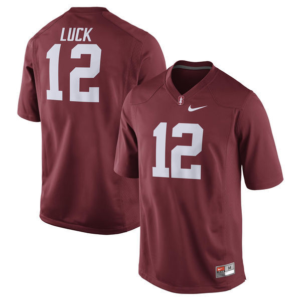 Stanford Cardinal 12 Andrew Luck Red College Jersey