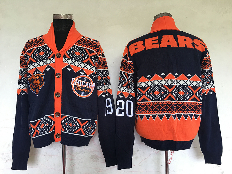 Chicago Bears NFL Adult Ugly Cardigan Sweater