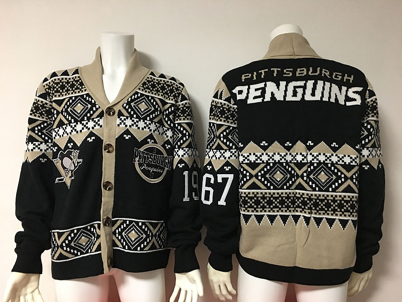 Pittsburgh Penguins NHL Adult Ugly Cardigan Sweater