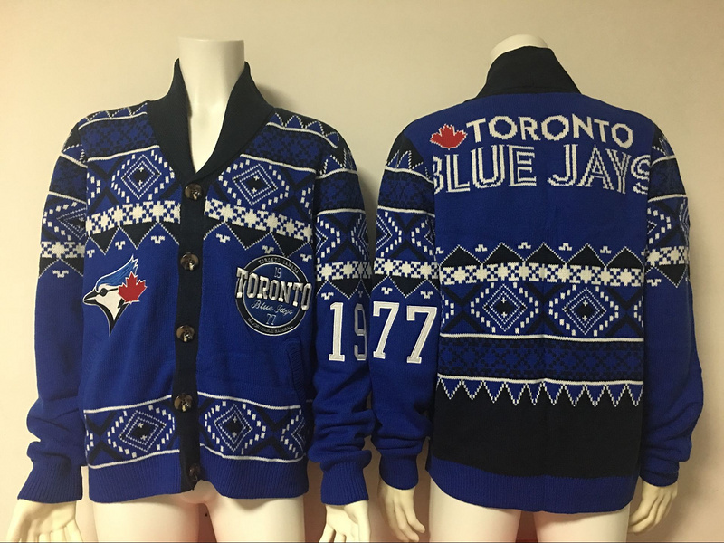 Toronto Blue Jays MLB Adult Ugly Cardigan Sweater