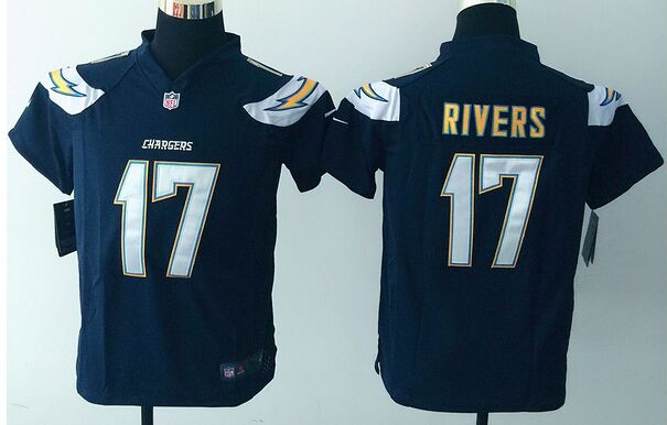 Nike Chargers 17 Philip Rivers Navy Youth Game Jersey