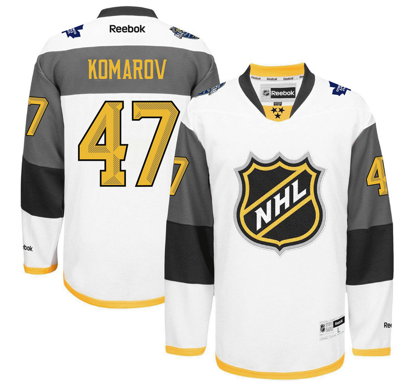 Maple Leafs 47 Leo Komarov White 2016 All-Star Premier Jersey