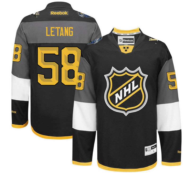 Penguins 58 Kris Letang Black 2016 All-Star Premier Jersey