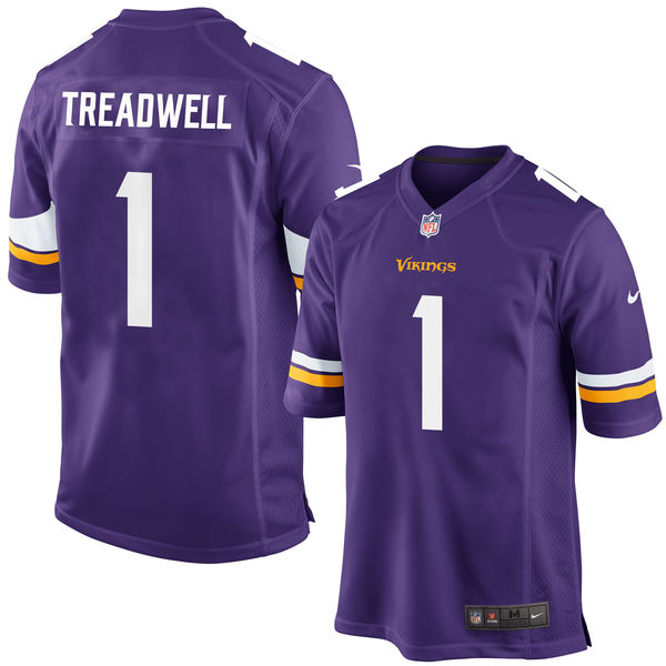 Nike Vikings 1 Laquon Treadwell Purple 2016 Draft Pick Elite Jersey