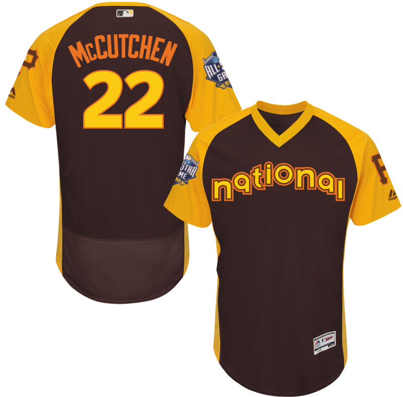 Pirates 22 Andrew McCutchen Brown 2016 All-Star Game Cool Base Batting Practice Player Jersey