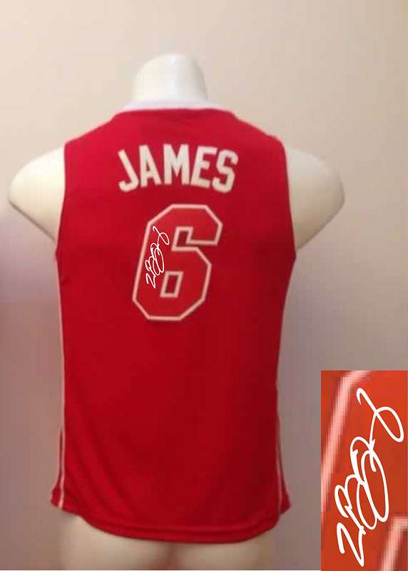 Heat 6 James Red New Signature Edition Women Jerseys