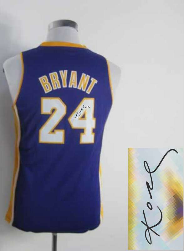 Lakers 24 Bryant Purple Signature Edition Women Jerseys