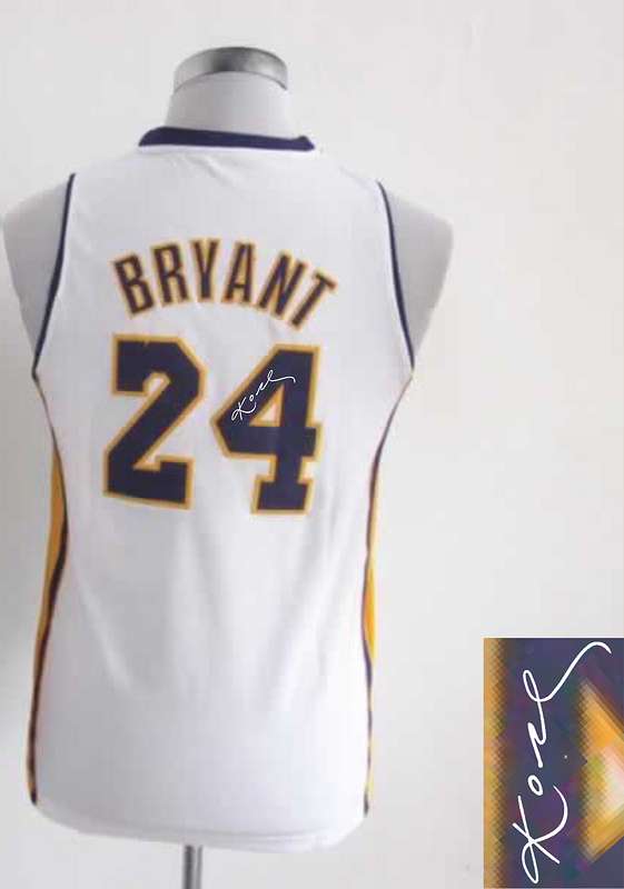 Lakers 24 Bryant White Signature Edition Women Jerseys