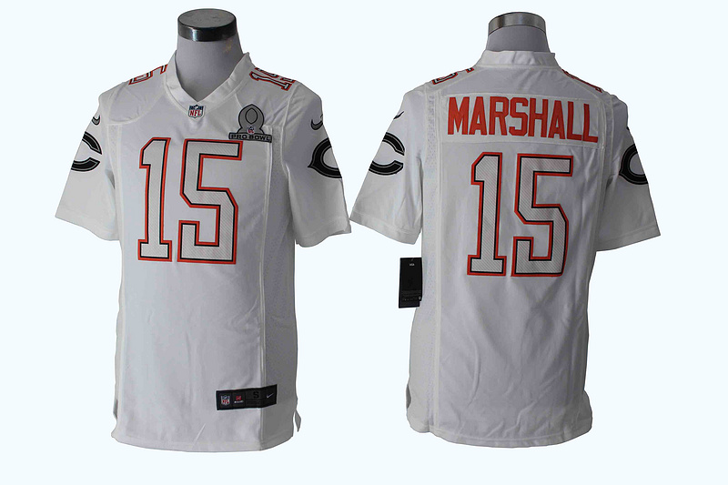 Nike Bears 15 Marshall White 2014 Pro Bowl Game Jerseys