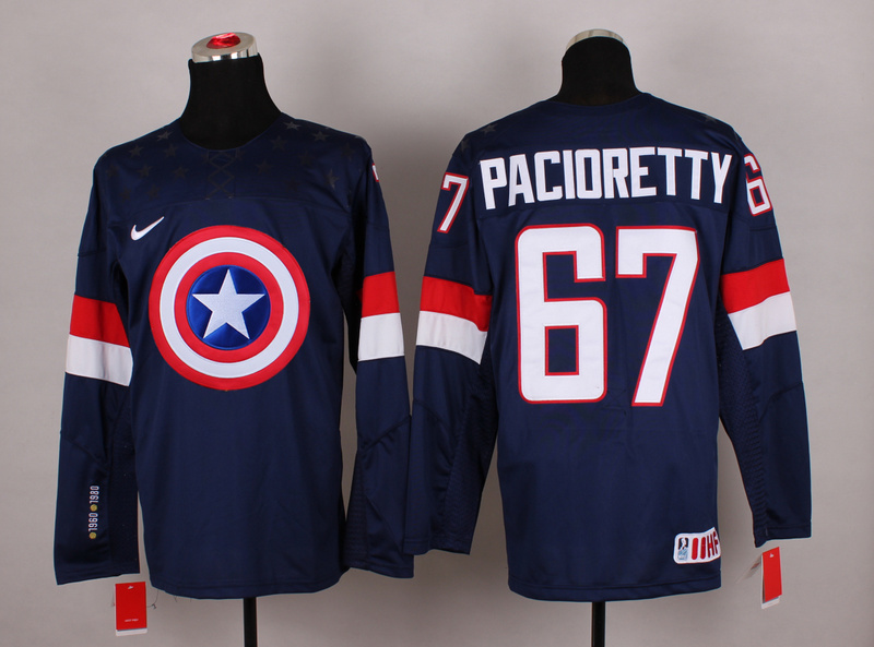 USA 67 Pacioretty Captain America Jersey