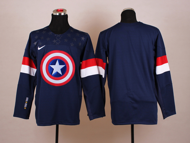 USA Blue Captain America Jersey
