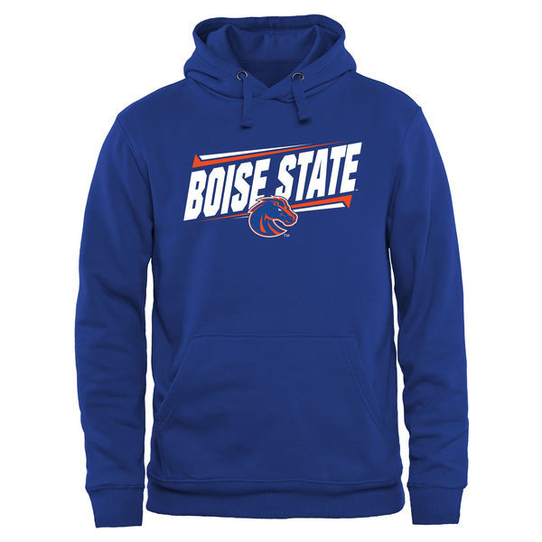 Boise State Broncos Team Logo Blue College Pullover Hoodie2