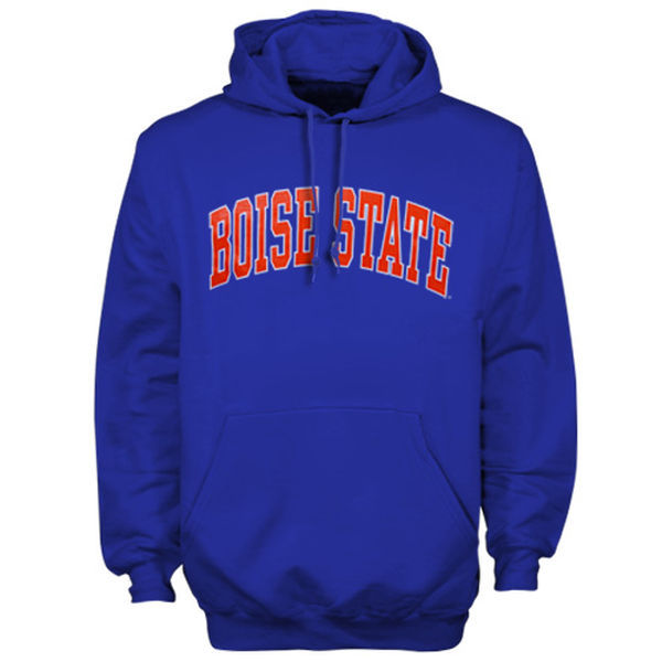 Boise State Broncos Team Logo Blue College Pullover Hoodie4