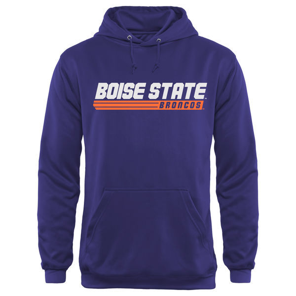 Boise State Broncos Team Logo Purple College Pullover Hoodie
