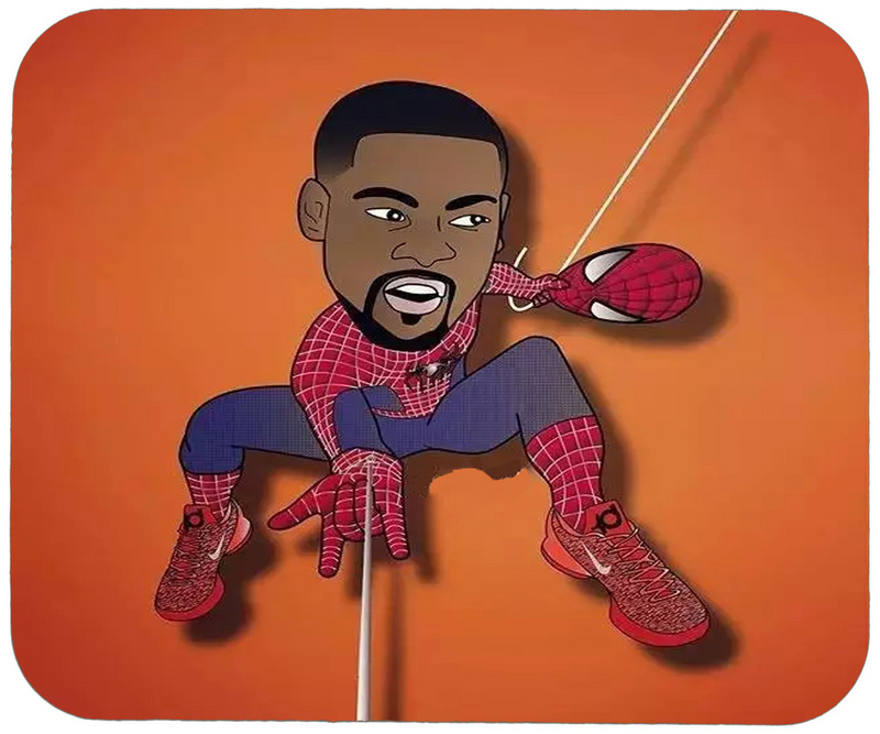 Kevin Durant Spiderman Cartoon Logo Gaming/Office Mouse Pad