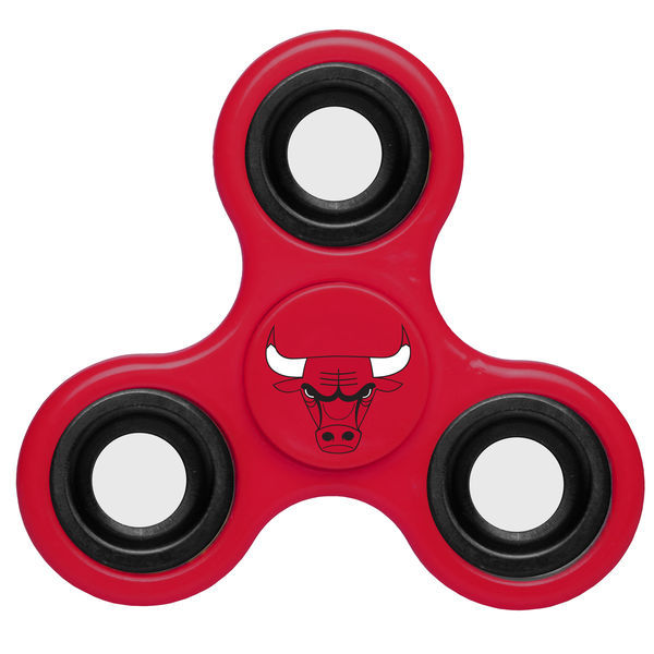 Bulls Team Logo Red Fidget Spinner
