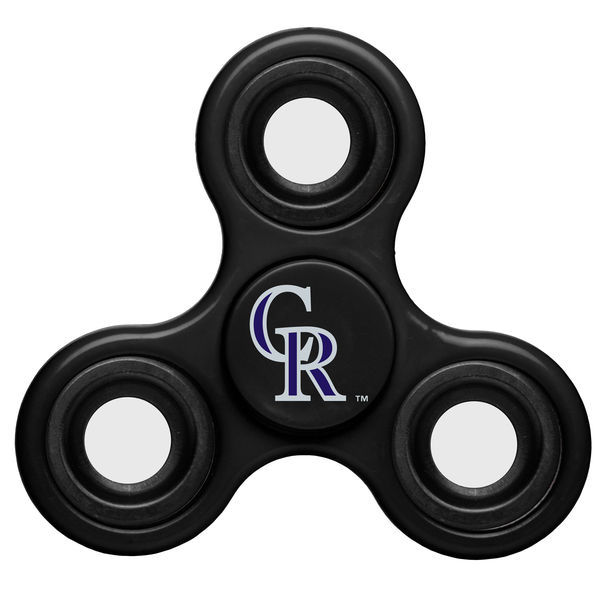 Rockies Team Logo Black Fidget Spinner