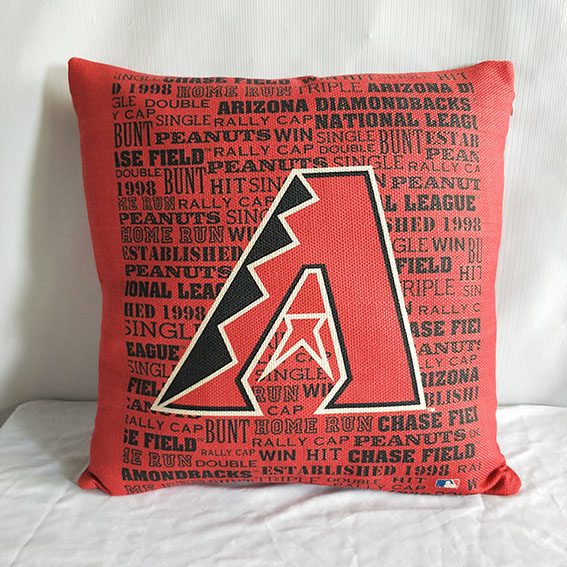 Arizona Diamondbacks Red Baseball Pillow