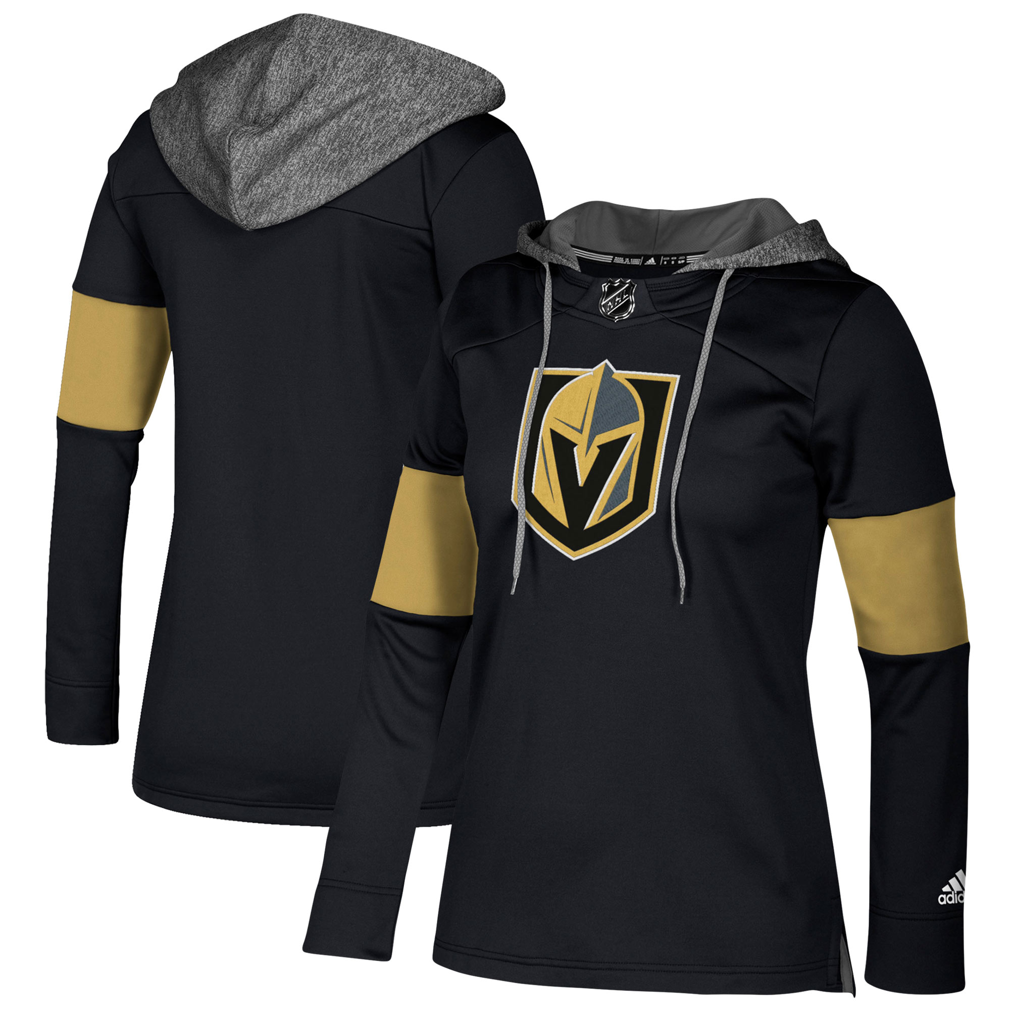 Vegas Golden Knights Black Women's Customized All Stitched Hooded Sweatshirt