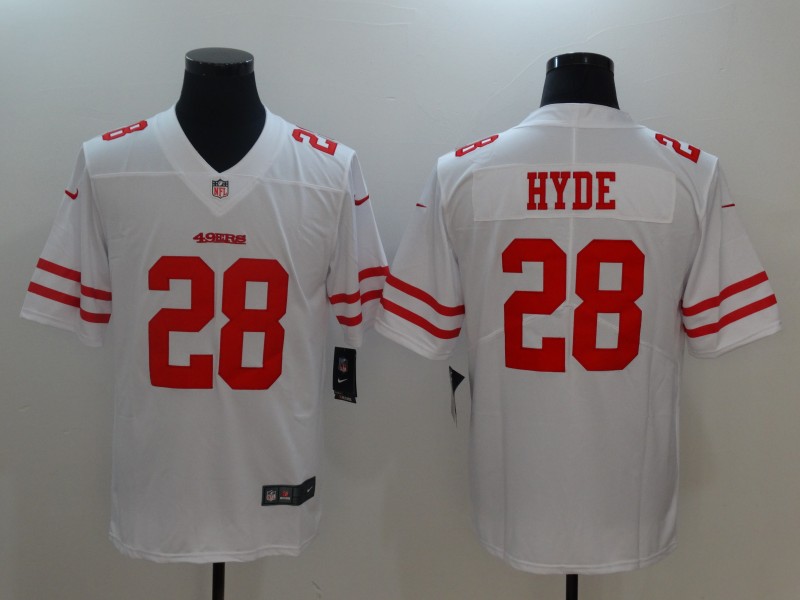 Nike 49ers 28 Carlos Hyde White Youth Vapor Untouchable Player Limited Jersey