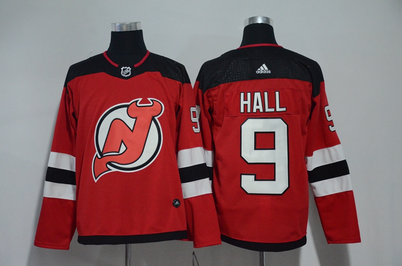 Devils 9 Taylor Hall Red Adidas Jersey