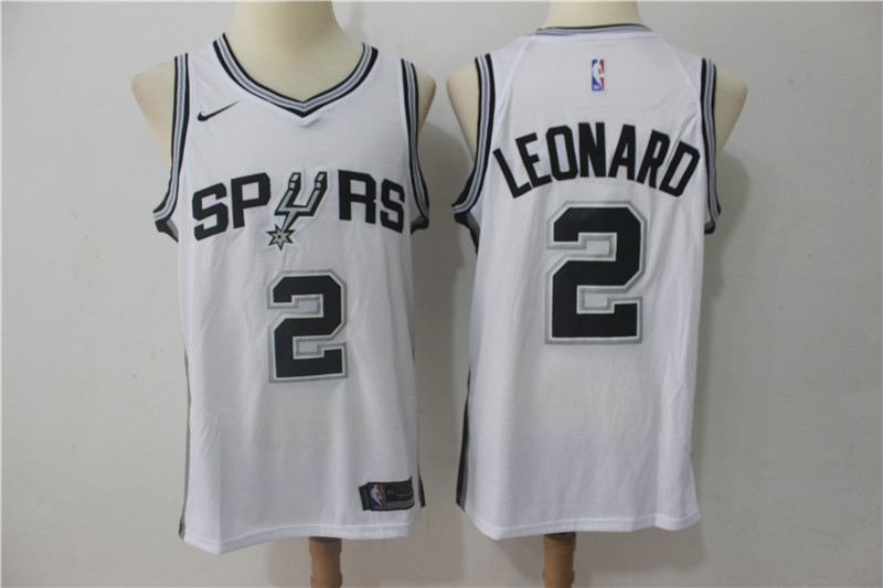 Spurs 2 Kawhi Leonard White Nike Swingman Jersey