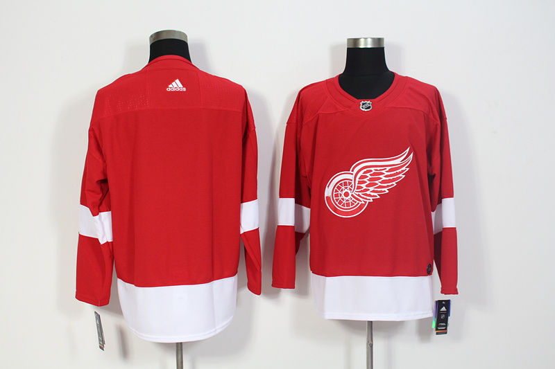 Red Wings Blank Red Adidas Jersey