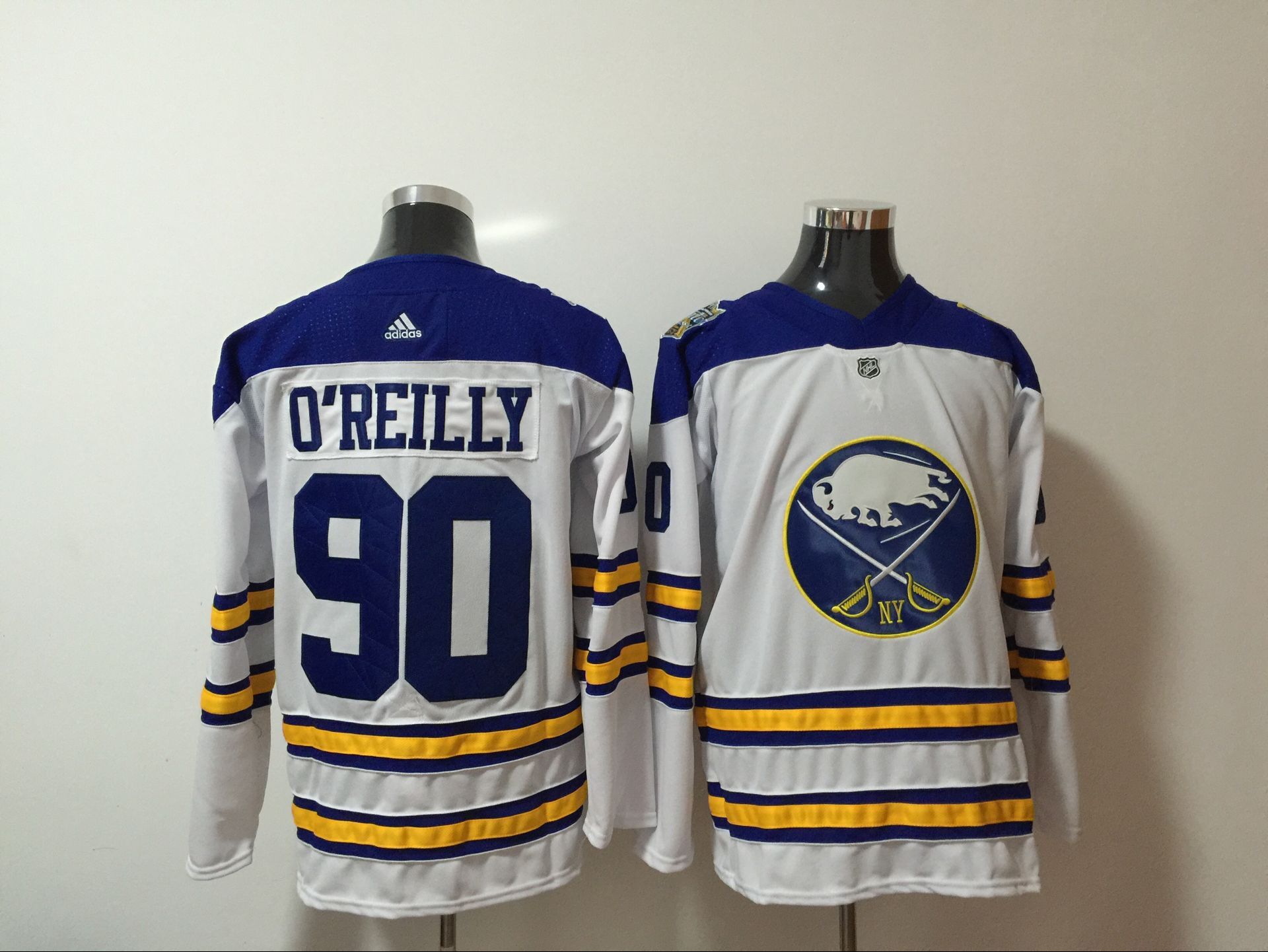 Sabres 90 Ryan O'Reilly White Adidas Jersey