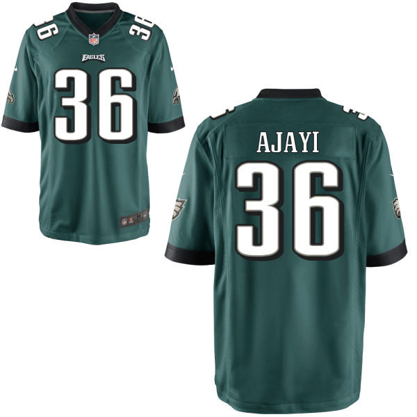 Nike Eagles 36 Jay Ajayi Green Youth Game Jersey