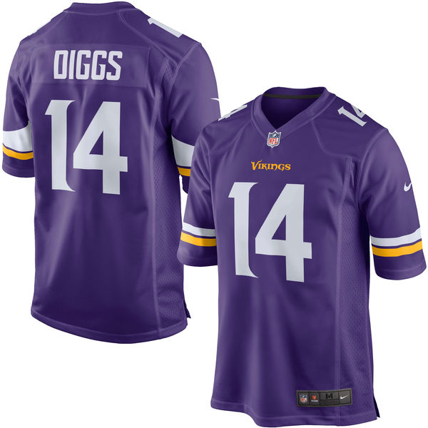 Nike Vikings 14 Stefon Diggs Purple Youth Game Jersey